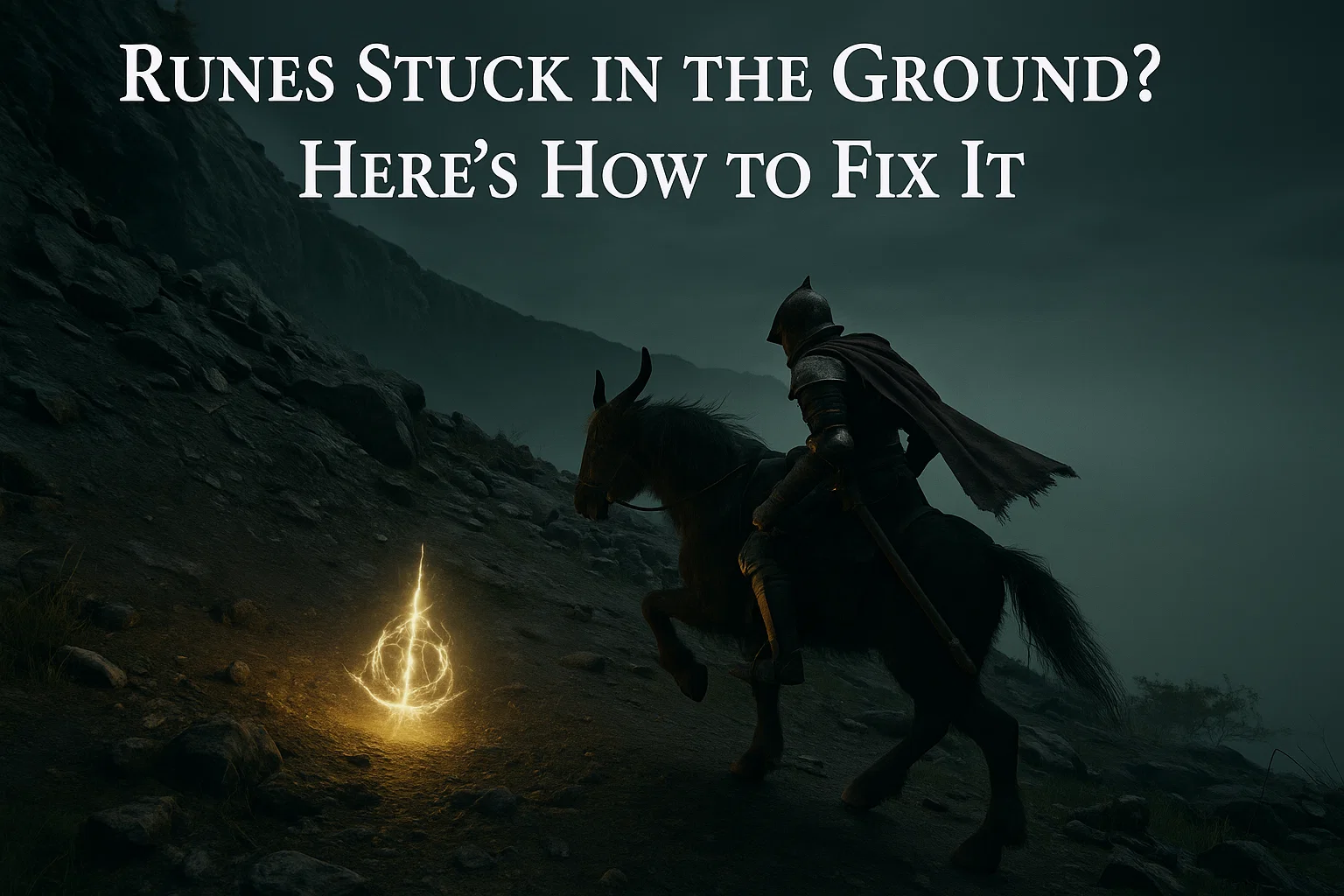 Runes Stuck in the Ground in Elden Ring? Here’s the Fix